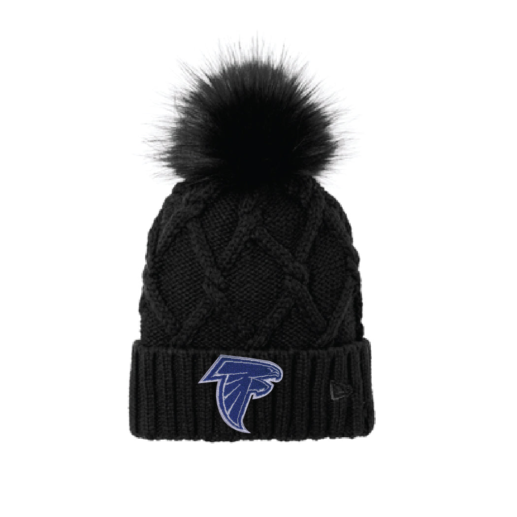 New Era Fur Pom Pom Hat