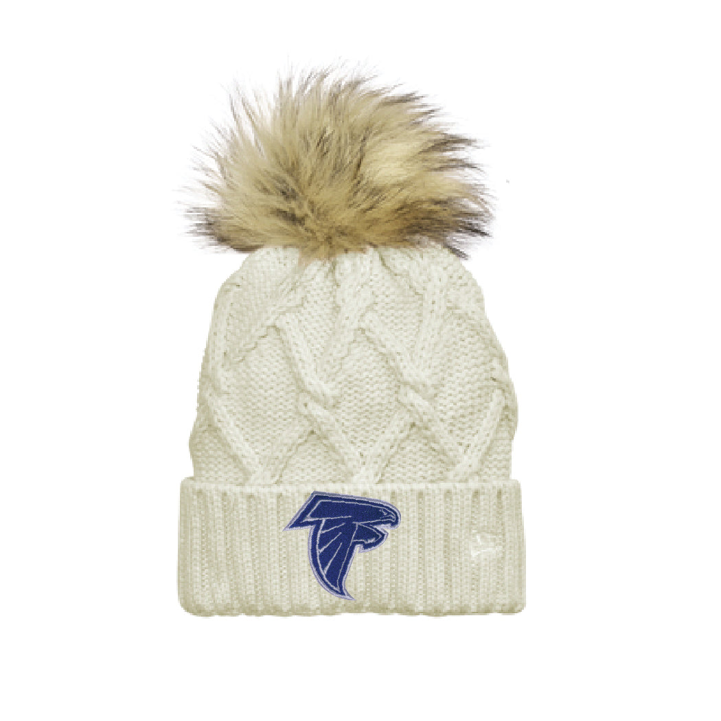 New Era Fur Pom Pom Hat