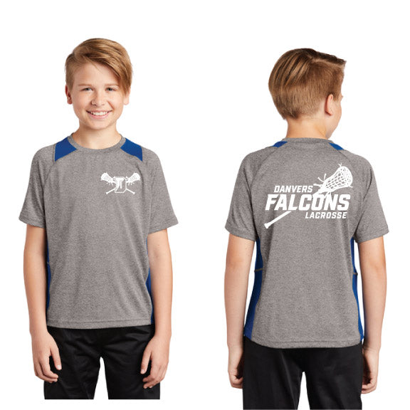 Sport-Tek® Youth Heather Colorblock Contender™ Tee