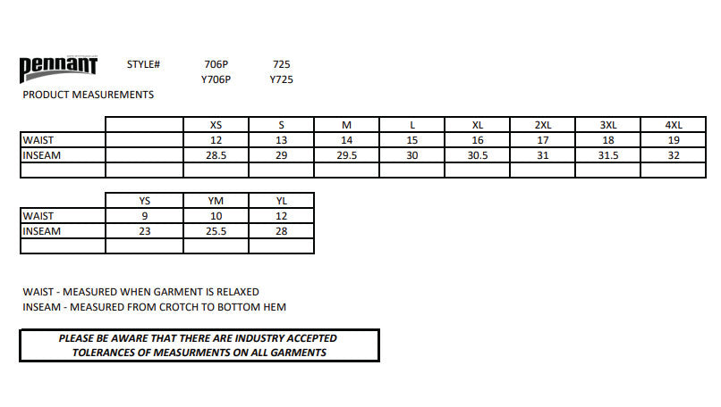 Pennant Hurricanes Open Bottom super-10 sweatpant – YOUTH & ADULT