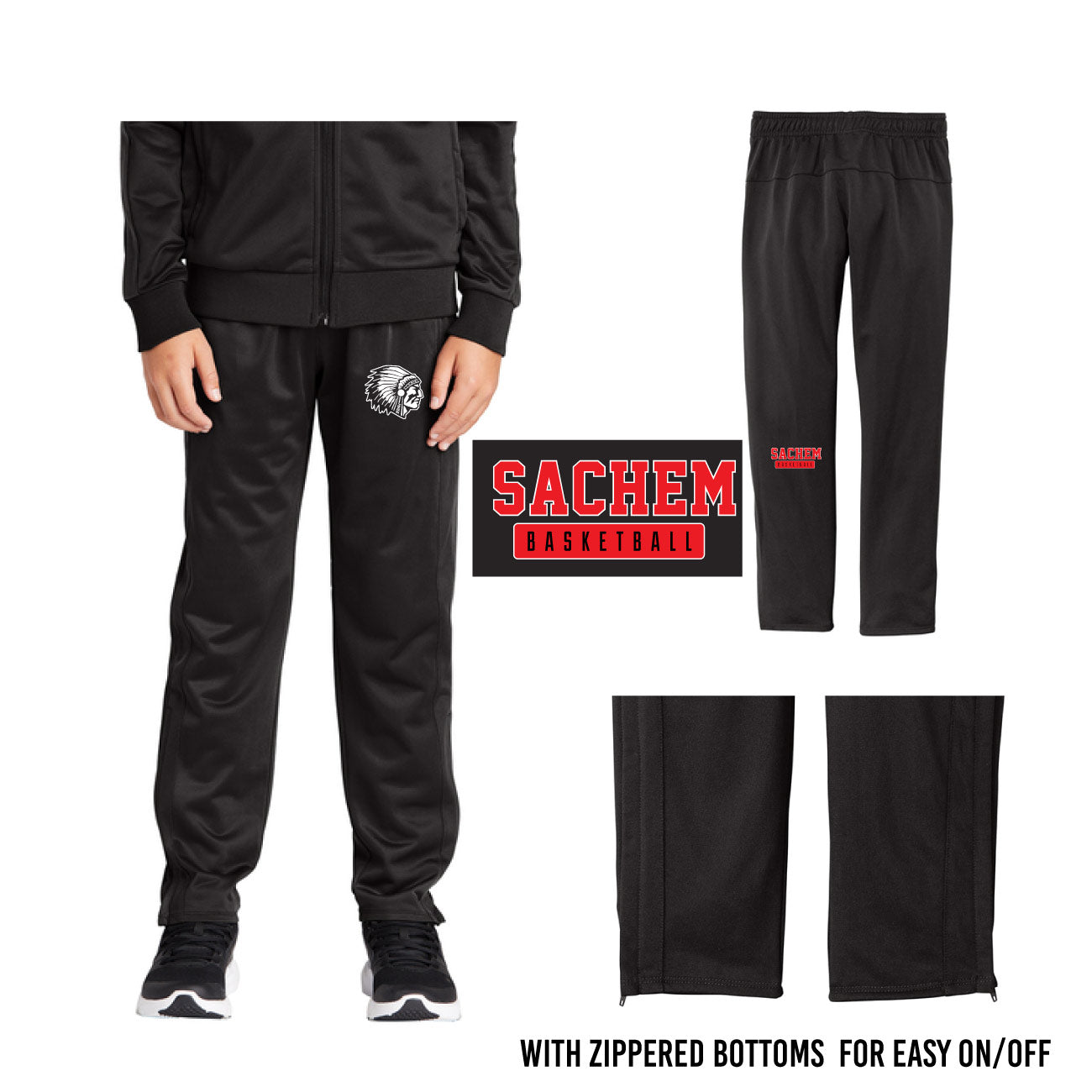 Saugus B-Ball Sport-Tek Youth/adult  Tricot Track Jogger