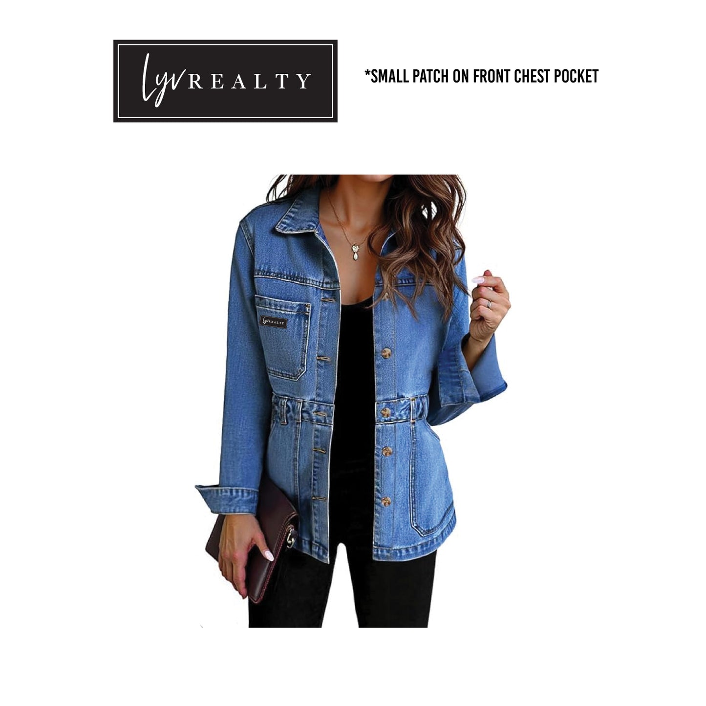 Tankaneo Denim Jacket for Women Distressed Jean Jacket Button Down Oversized Shacket with Pockets 2025