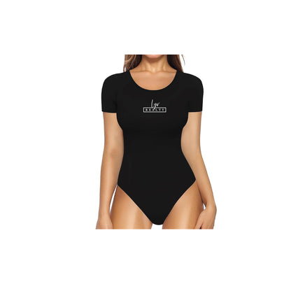 MANGOPOP Round Neck Short Sleeve Bodysuit