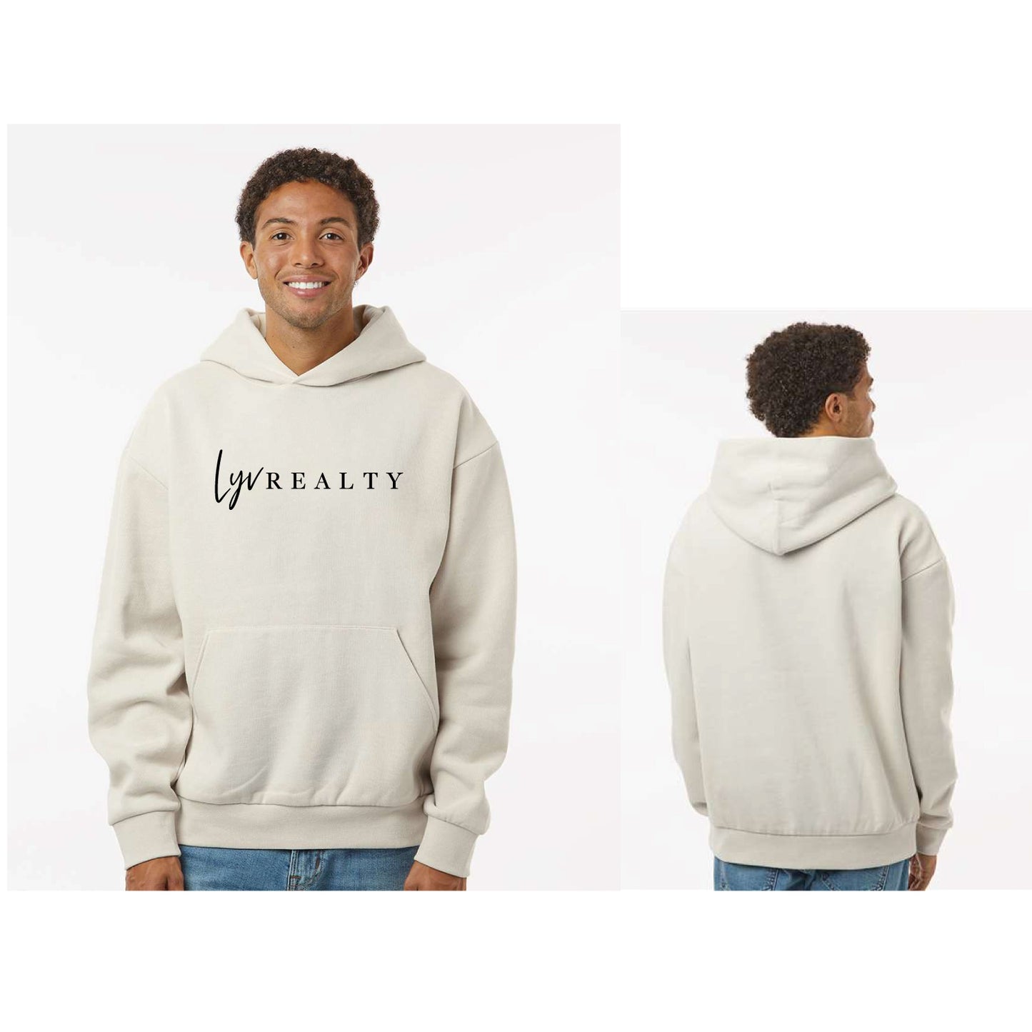 LYV Mainstreet Heavyweight Hooded Sweatshirt - Cream Colored