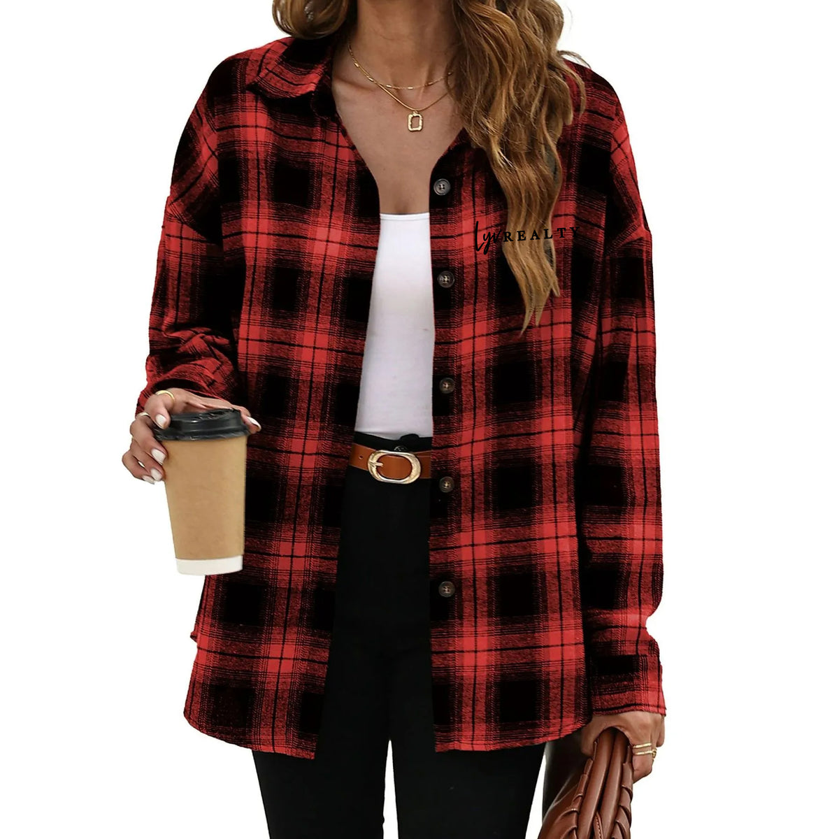 LYV Casual Long Sleeve Plaid shirt