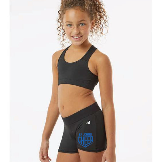 Cheer Badger - Youth Girls' Pro-Compression Shorts