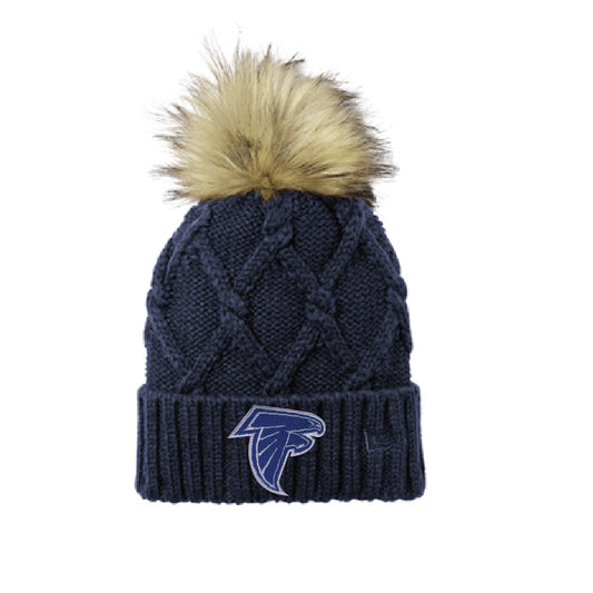 New Era Fur Pom Pom Hat