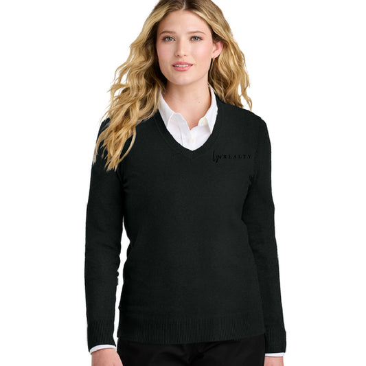 LYV Port Authority® Women’s Easy Care V-Neck Sweater