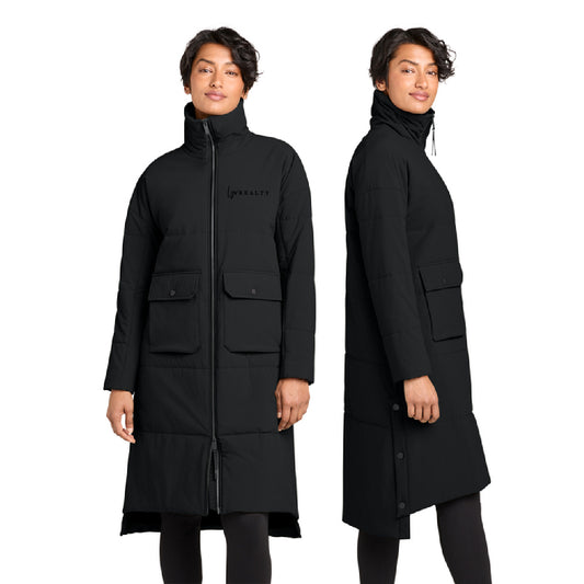 LYV MiiR® Women’s Sashiko Stretch Puffy Long Jacket