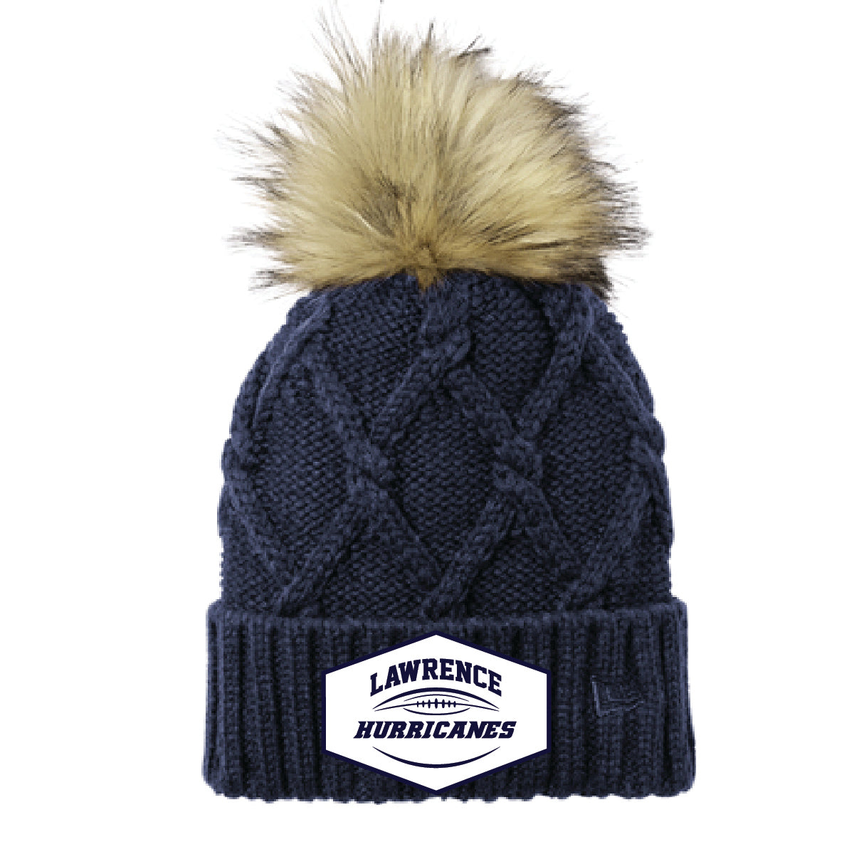 New Era® Faux Fur Pom Beanie