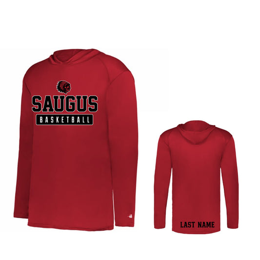Saugus B-Ball Long Sleeve shooter Shirt - *ADD LAST NAME & TEAM NAME TO THE ORDER NOTES AND HIT ENTER
