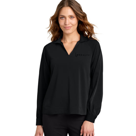 LYV Mercer+Mettle® Women’s Long Sleeve Buttery Soft Popover Blouse