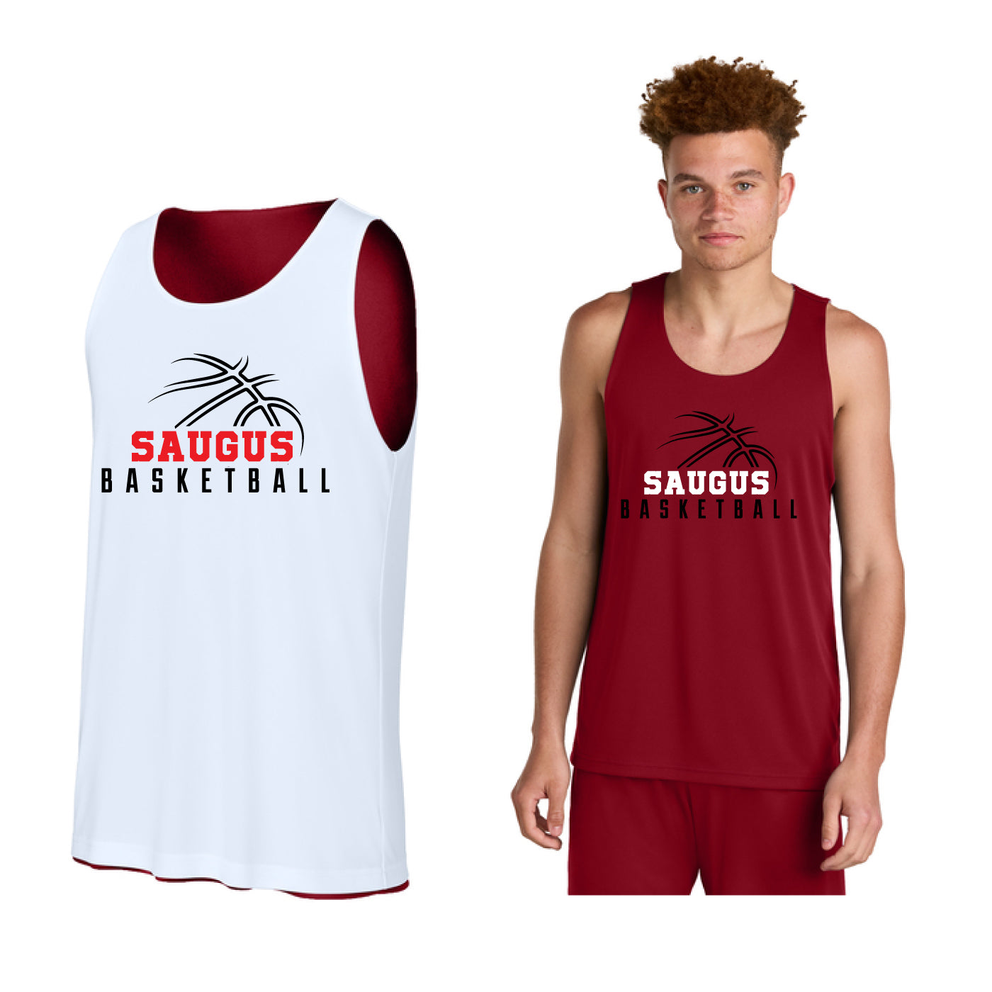 Saugus Basketball Practice Jersey - Reversible
