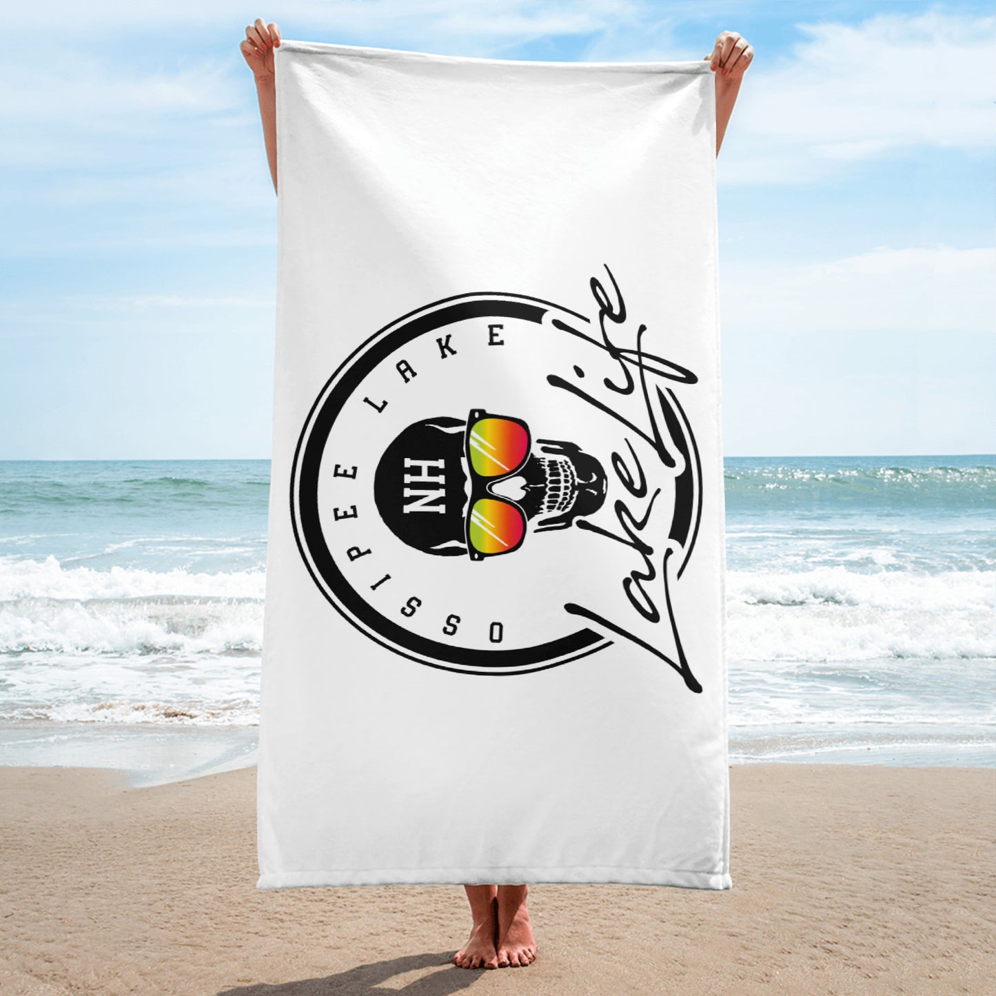 Lake Life Skull Towel