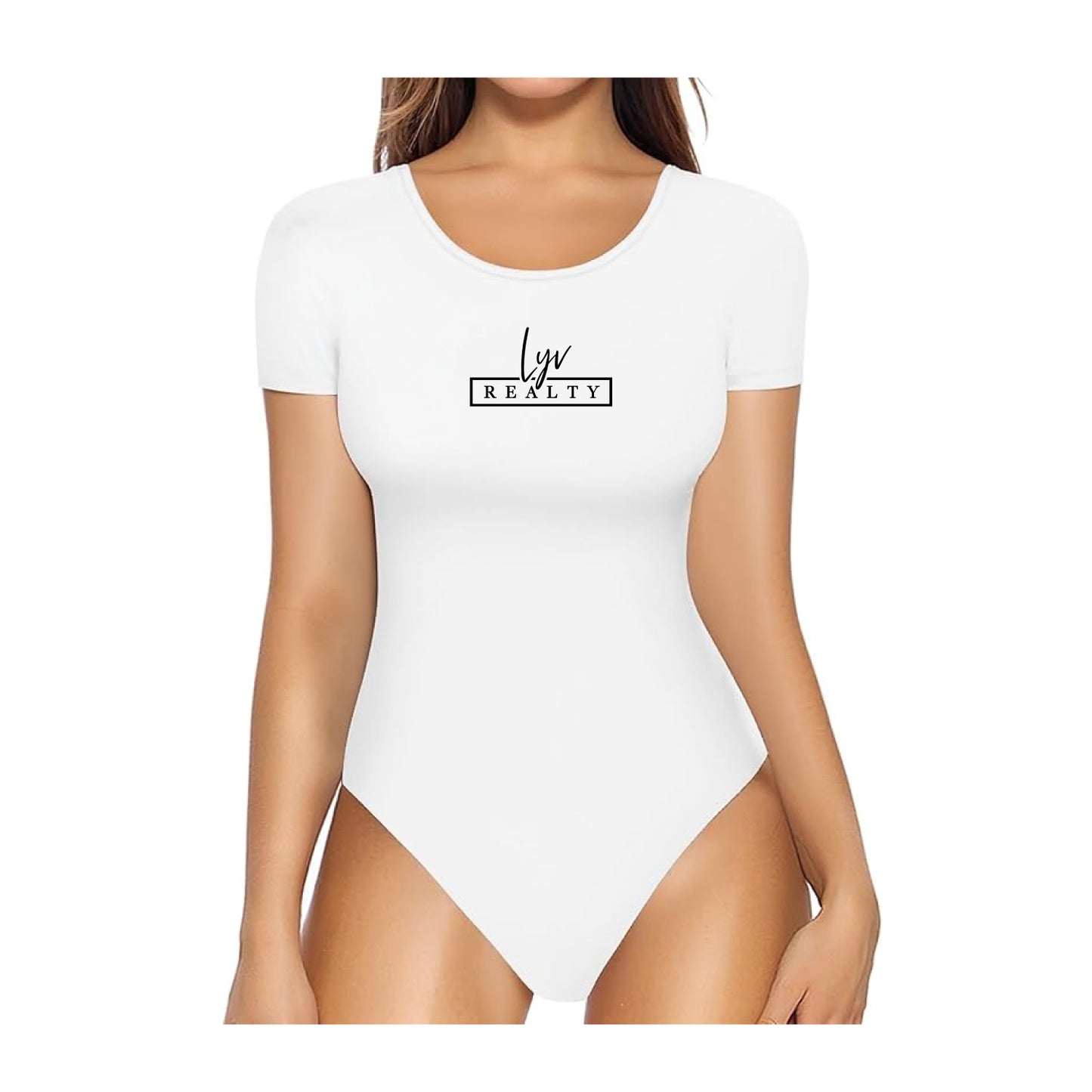 MANGOPOP Round Neck Short Sleeve Bodysuit